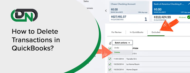 How to Delete Transactions in QuickBooks