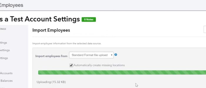 Import Employee via Excel/CSV in QuickBooks Online