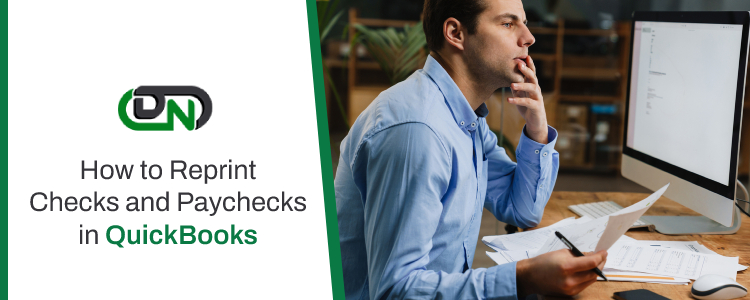 Reprint Checks and Paychecks in QuickBooks