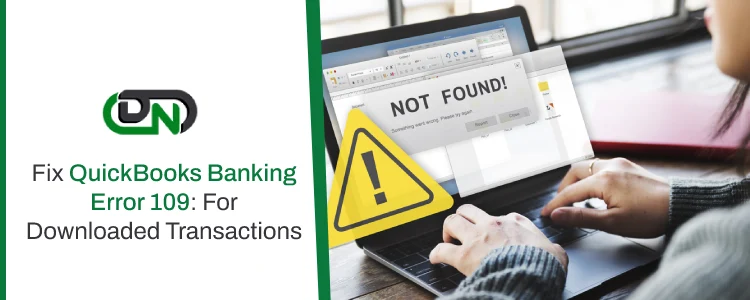 QuickBooks Banking Error 109